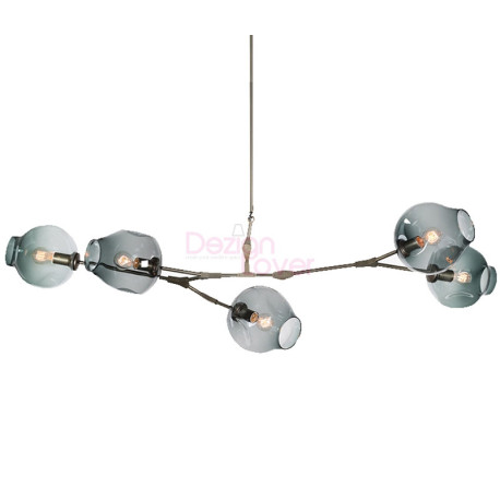 Chandelier design Branching Bubble 5 globes