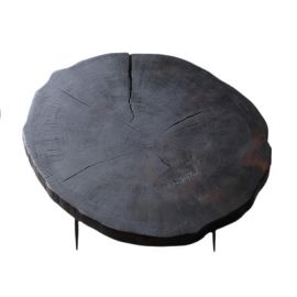 Stomp Black Solid Wood Cofee Table