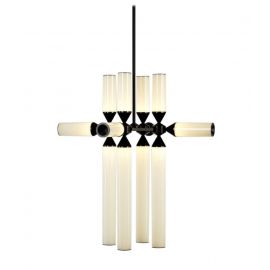 Chandelier suspension LED design Castle 12 lampes