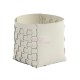 Casa Vegan Leather Round Storage Basket