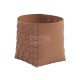 Panier de rangement rond en cuir végétalien Casa