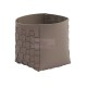 Casa Vegan Leather Round Storage Basket