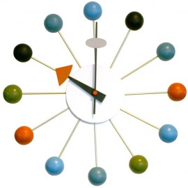 Horloge Nelson ballclock multi-couleur en solde
