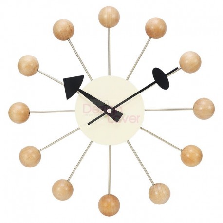 Horloge Nelson ballclock naturel