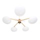 Plafonnier design Six Lune 5 globes Angelo Lelii