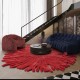 Crimson Bloom Art Design Rug