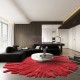 Crimson Bloom Art Design Rug