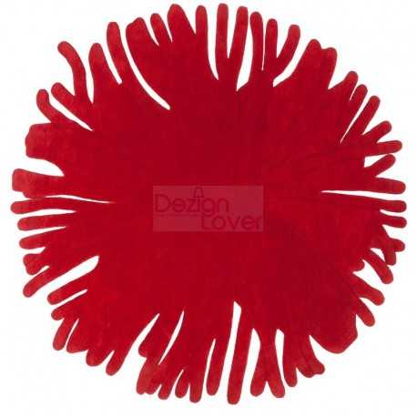 Crimson Bloom Art Design Rug