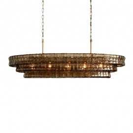 Chandelier design ghiaccio oval