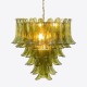  Pure White Lines Petalo Chandelier