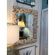 Miroir design Liora en perles de coco