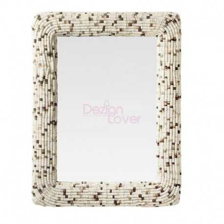 Liora Mirror in coco beads