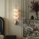 Alabaster Half Spheres Vertical Wall Lamp