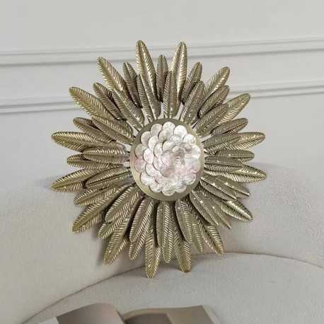 Celestial Leaf Pearl Wall Decoration