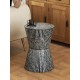 Midnight Mosaic Shell Side Table