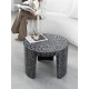 Table basse Midnight Lotus Mosaic en nacre