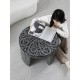 Table basse Midnight Lotus Mosaic en nacre