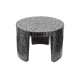 Table basse Midnight Lotus Mosaic en nacre