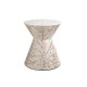 Pearl Petal Mosaic Shell Side Table