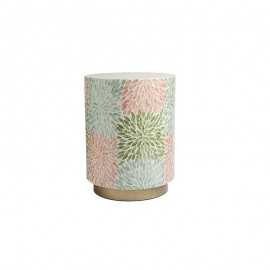 Botanical Mosaic Shell Side Table