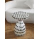 Eclipse Mosaic Shell Side Table