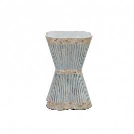 Ocean Crest Mosaic Shell Side Table