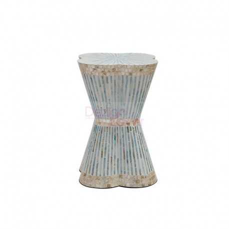 Table d’appoint Ocean Crest Mosaic en nacre