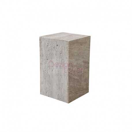 Terra Bloc Travertine Side Table