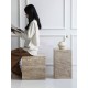 Terra Bloc Travertine Side Table