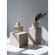 Table en travertine design Pedestal