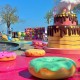 Giant Street Art Donut Sculpture