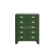 Dulton Retro Vintage Wood Cabinet Tall 10 Drawers