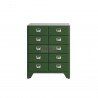 Dulton Retro Vintage Wood Cabinet Tall 10 Drawers