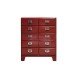 Commode en bois Vintage Rétro Dulton Tall 10 Tiroirs