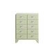 Dulton Retro Vintage Wood Cabinet Tall 10 Drawers