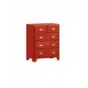 Commode en métal Vintage Rétro Dulton Wide 5 Tiroirs