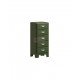 Dulton Retro Vintage Metal Cabinet Tall 5 Drawers
