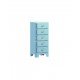 Dulton Retro Vintage Metal Cabinet Tall 5 Drawers