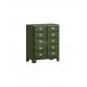 Dulton Retro Vintage Metal Cabinet Tall 10 Drawers