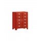 Dulton Retro Vintage Metal Cabinet Tall 10 Drawers
