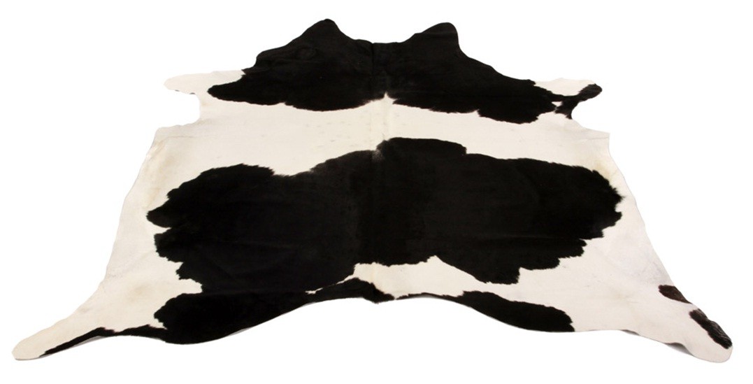 Tapis Salon En Peau De Vache Noir Blanc Livraison