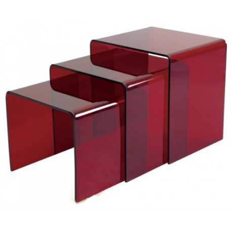 Novara Acrylic Nesting Table Set
