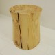 Rondin side table stool solid wood