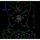 Butterfly clock