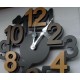 Algo wall clock in wood