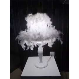 Modern feather table lamp