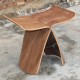 Sori Yanagi Butterfly style stool noyer 