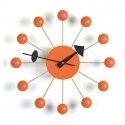 Horloge Nelson ballclock orange