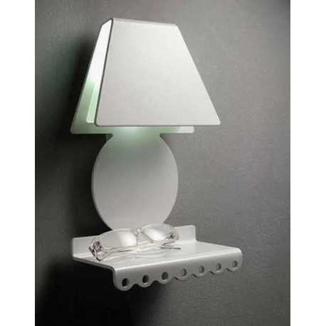 Sognibelli wall lamp with shelf