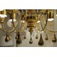 Chandelier design Eva doré et argenté